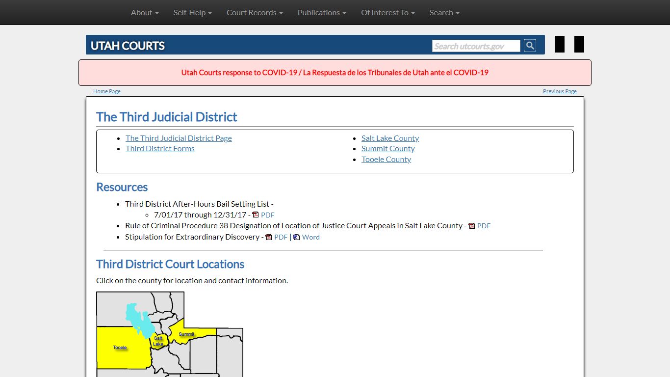 The Third Judicial District - Utah Courts
