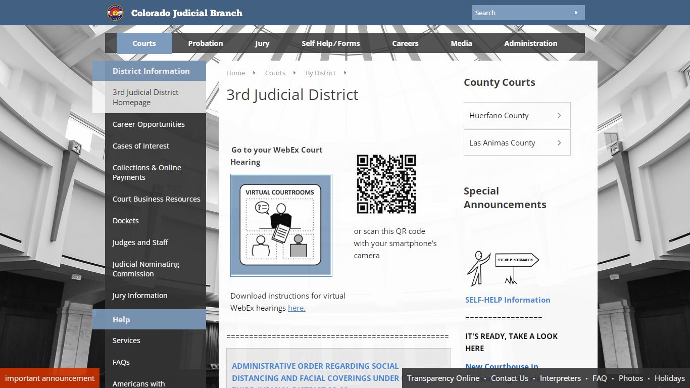 Colorado Judicial Branch - 3rd Judicial District - Homepage